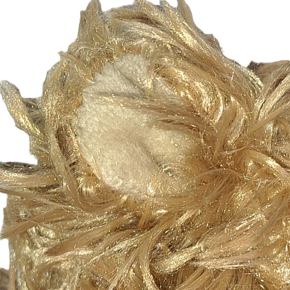 First and Main Plush Fluffy Brown Teddy Bear with Green Blue Plaid Bow Tie #1965 - Picture 6 of 9